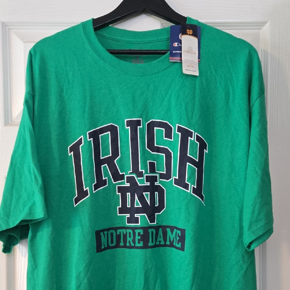 Champion Green Irish Notre Dame Tee